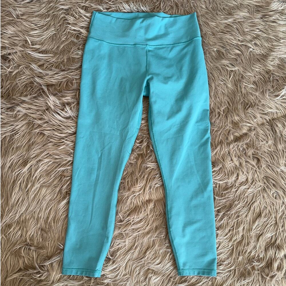 Fabletics Define High Waisted Powerhold 7/8 Legging Misty Jade size L